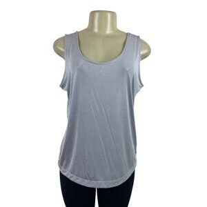 Chicos Women’s Travelers Light Silver Sleeveless Tank Top Size 2 (12/14) - New